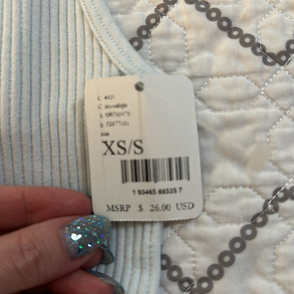 SOLD NWT set of 2 -see pics-Free People tank tops-Size XS/S- powder blue and red - Picture 2 of 4